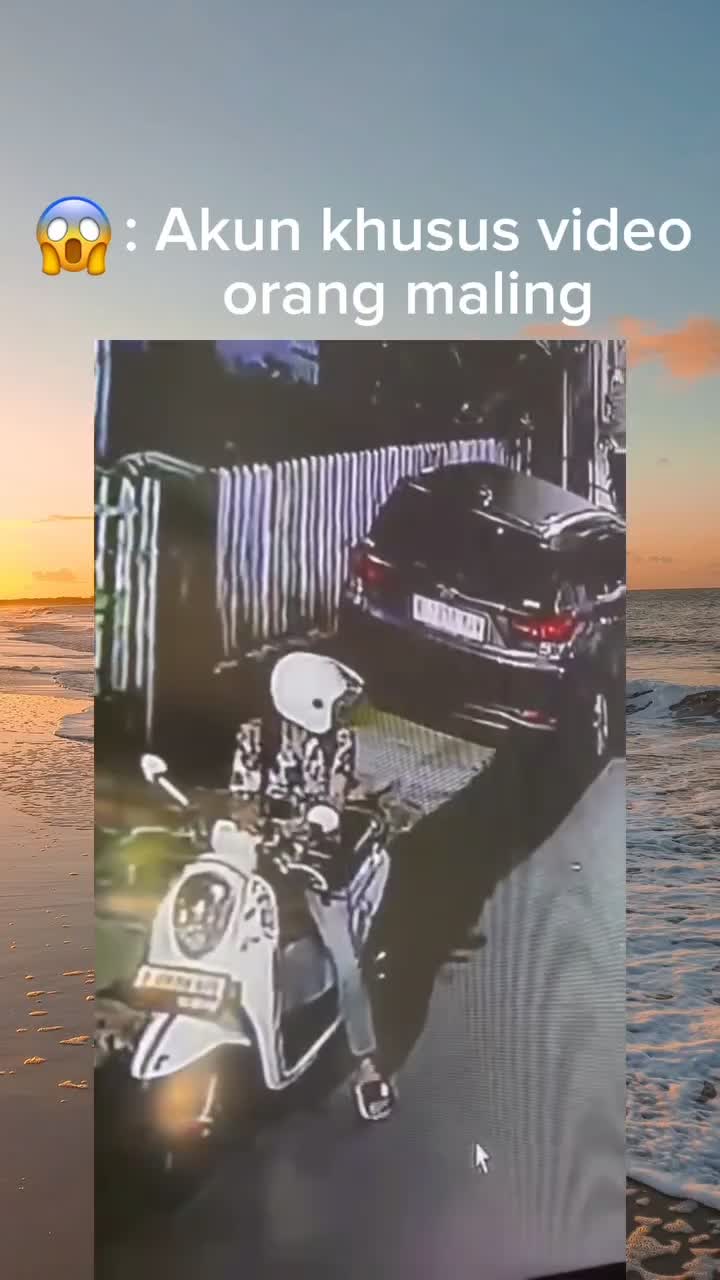 Maling motor sedang beraksi