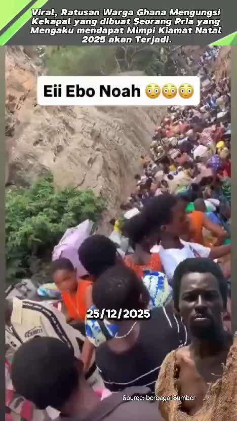 Percaya Ramalan Kiamat, Ratusan Warga Ghana Mengungsi ke Kapal. #videoviral  #faktaunik  #faktaviral  #videoedukasi 
