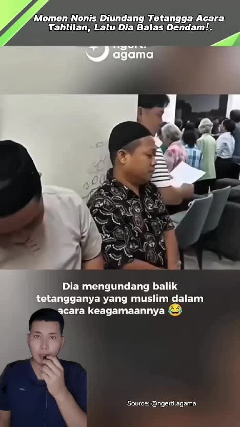 Momen Nonis Diundang Tetangga Acara Tahlilan, Lalu Dia Balas Dendam!. #videoviral  #videounik  #Toleransiberagama  #videoedukasi 