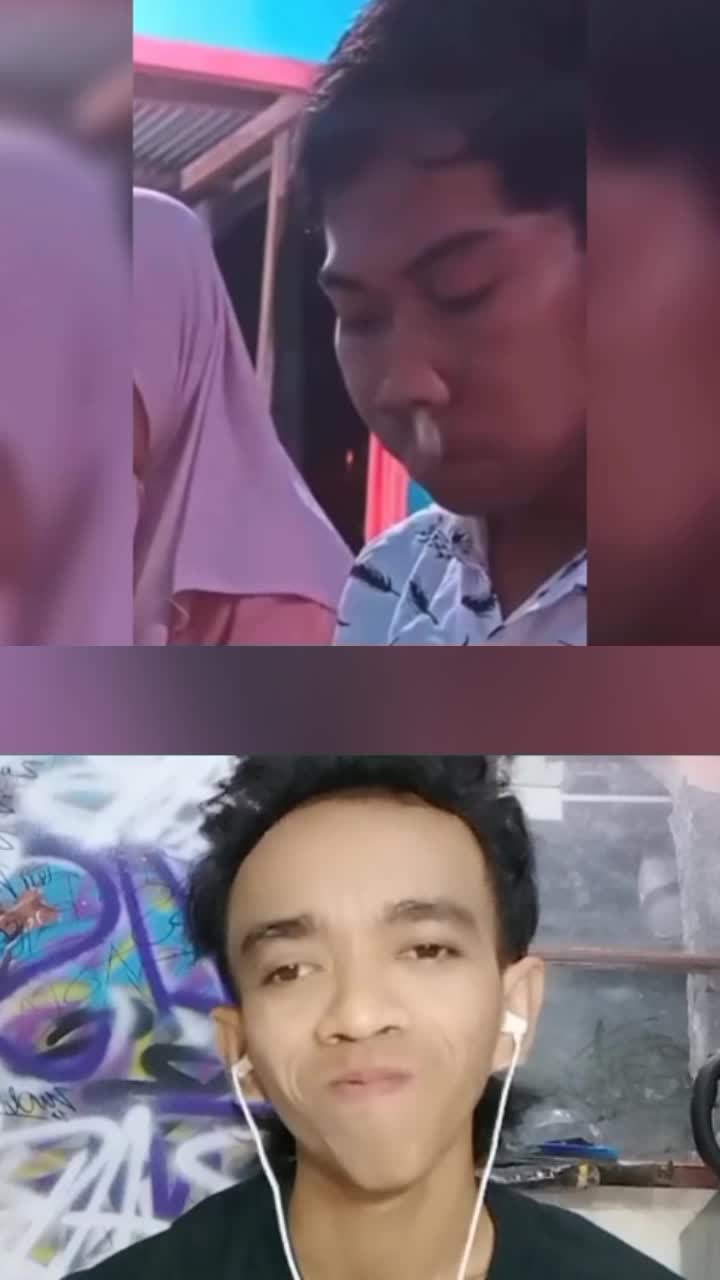 bikin konten Sampek keselek.mienya keluar dari hidung 😁 #reactiont 