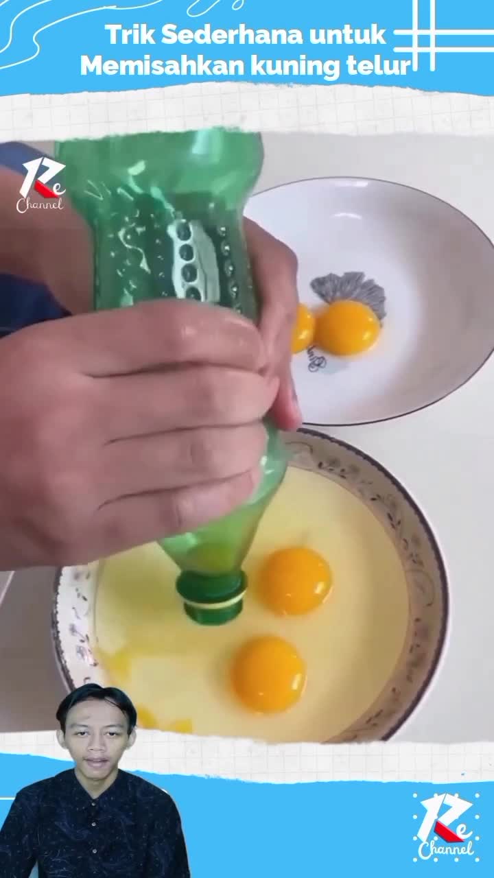 Trik sederhana memisah kuning telur menggunakan botol plastik 
#viral_video​ 
#short​ 
#viral​ 
#youtube​
#RCTIPlus 
#RCTIoke 
#HOTrctiplus 