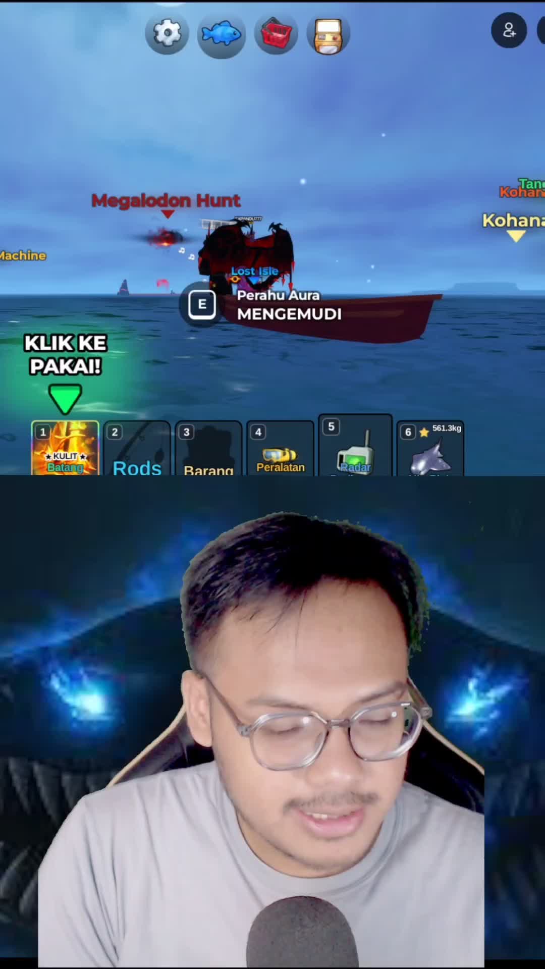 trik secret dilautan roblox fishit #roblox #fishit