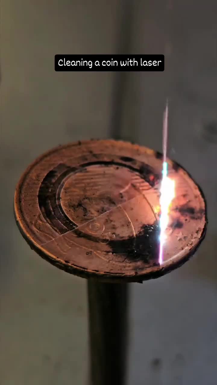 membersihkan koin dengan laser #cleaning with laser
 #hiburan