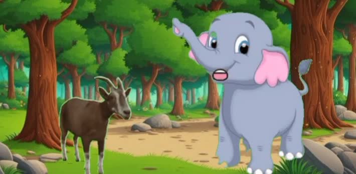 percakapan gajah dan kambing tentang club bola kesukaan nya #fypシ゚viral  #RCTIPlus #animasi 