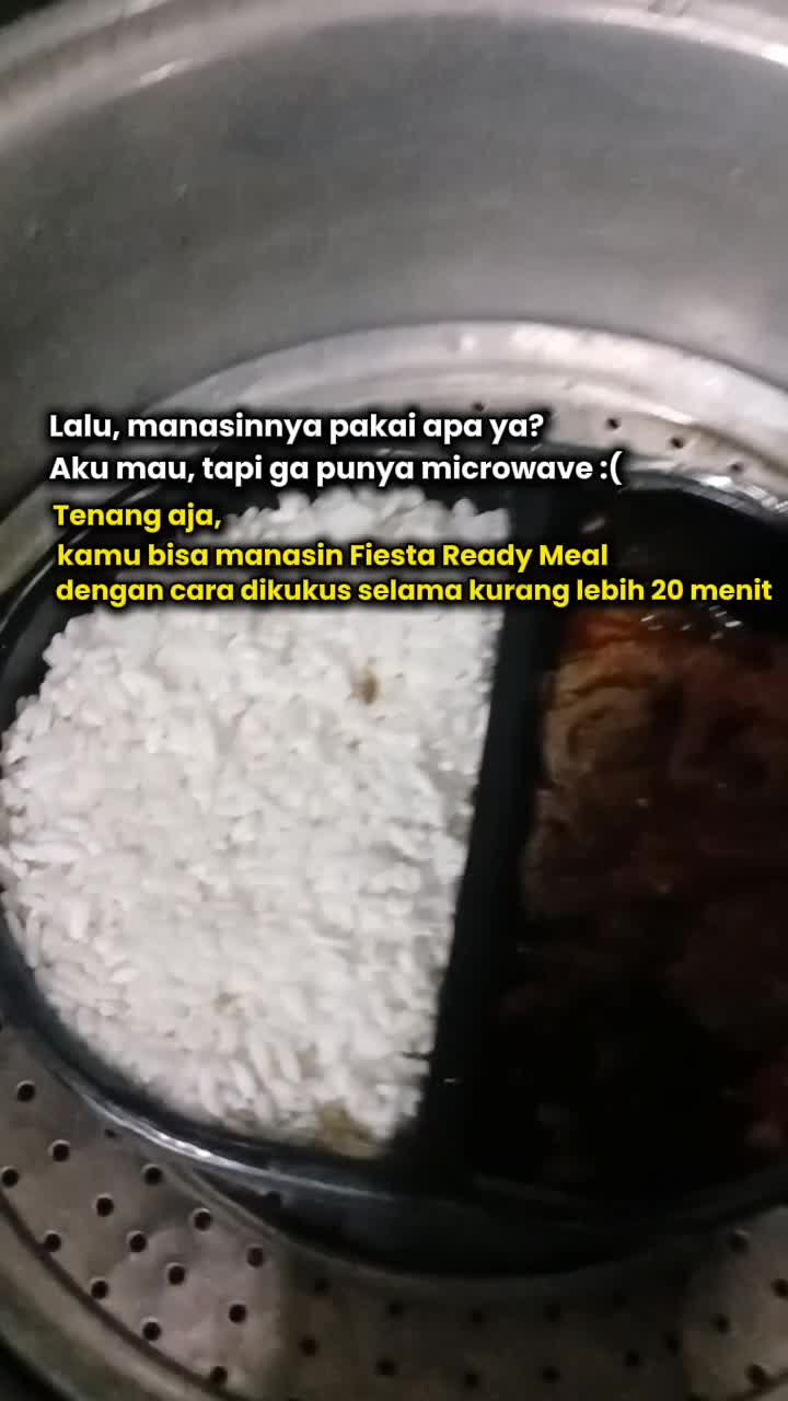 Sekarang makan nasi aja simpel karena udah ada versi frozen food nyaa, bahkan komplit dengan lauk sehatnya😋 #fiesta #viral #fyp 
