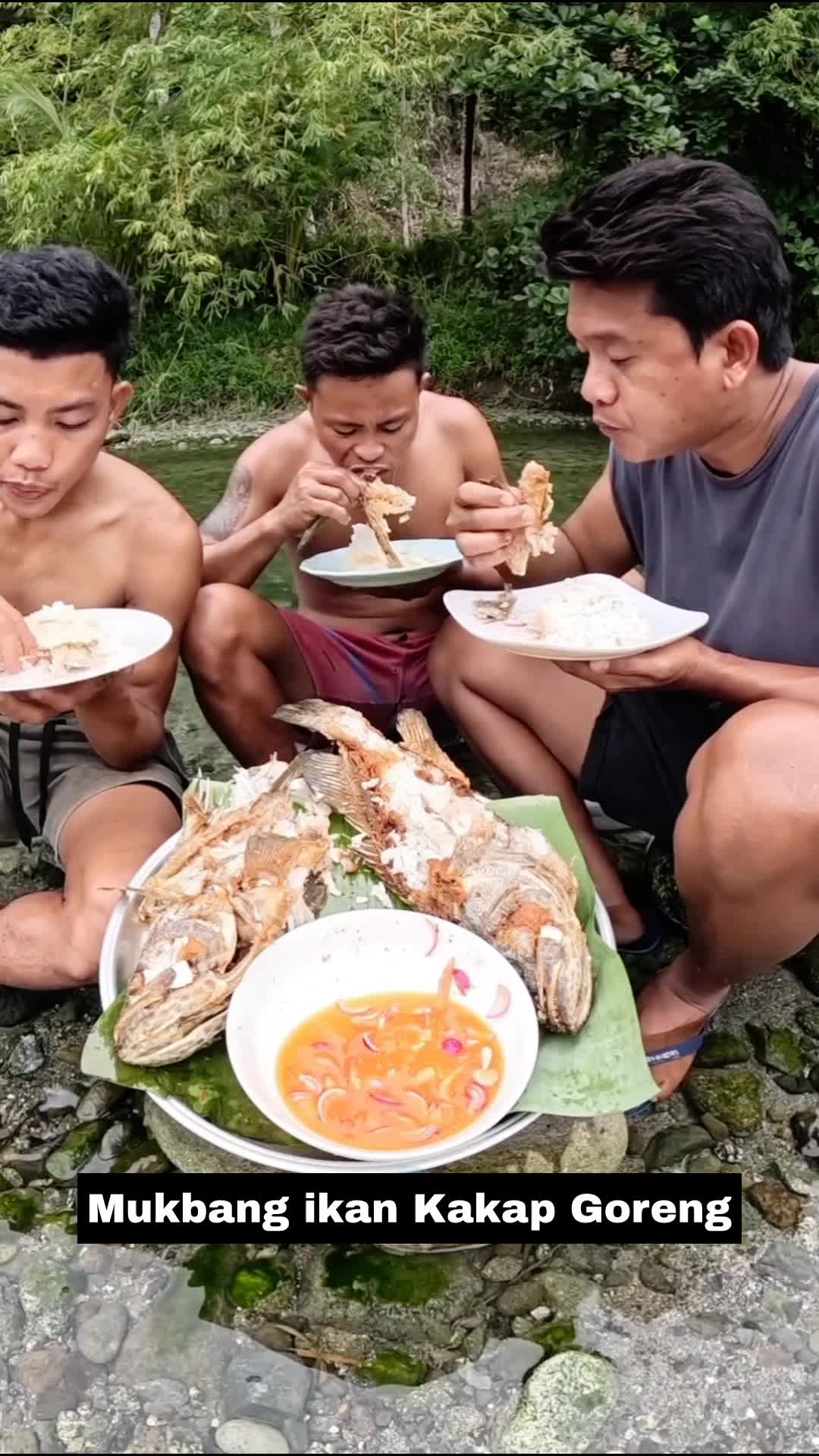 Mukbang ikan Kakap Goreng #Mukbang  #mukbang 