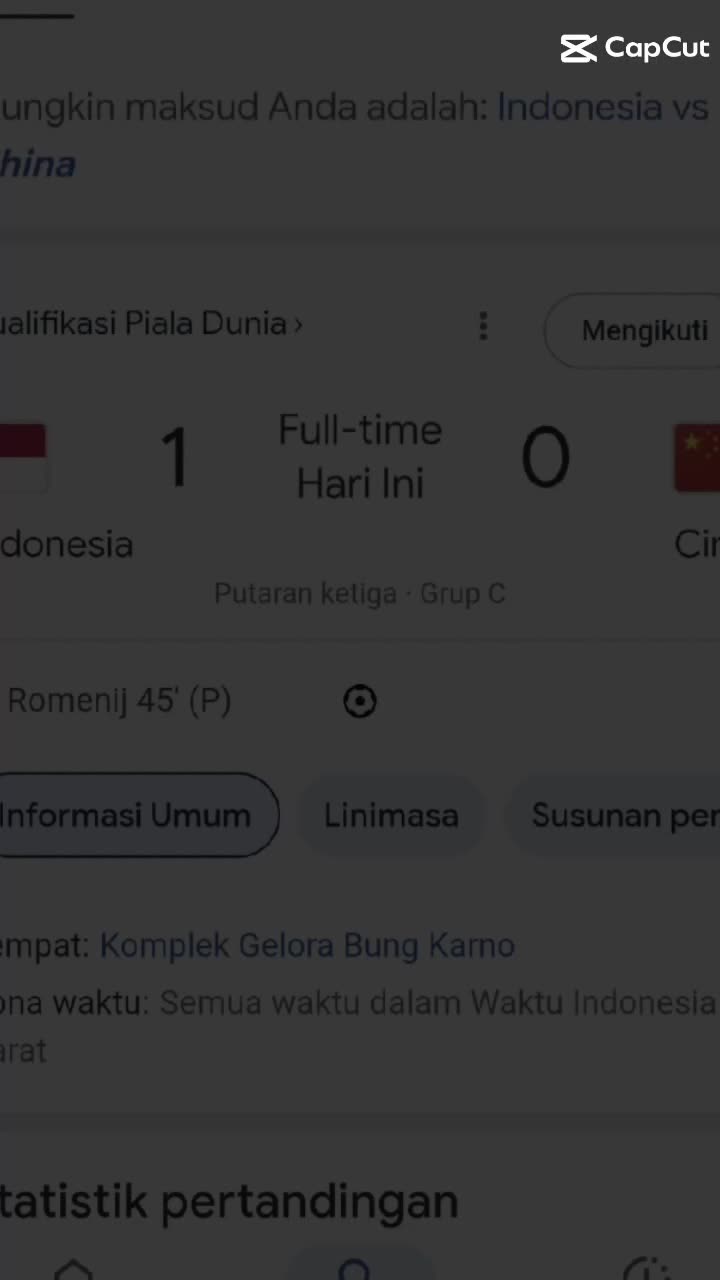 indo 1-0 china