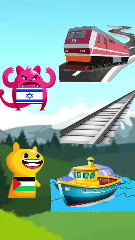 dukung Palestina atau Israel??  #kereta #keretaapi #mobil #kapal #palestina #freepalestine 