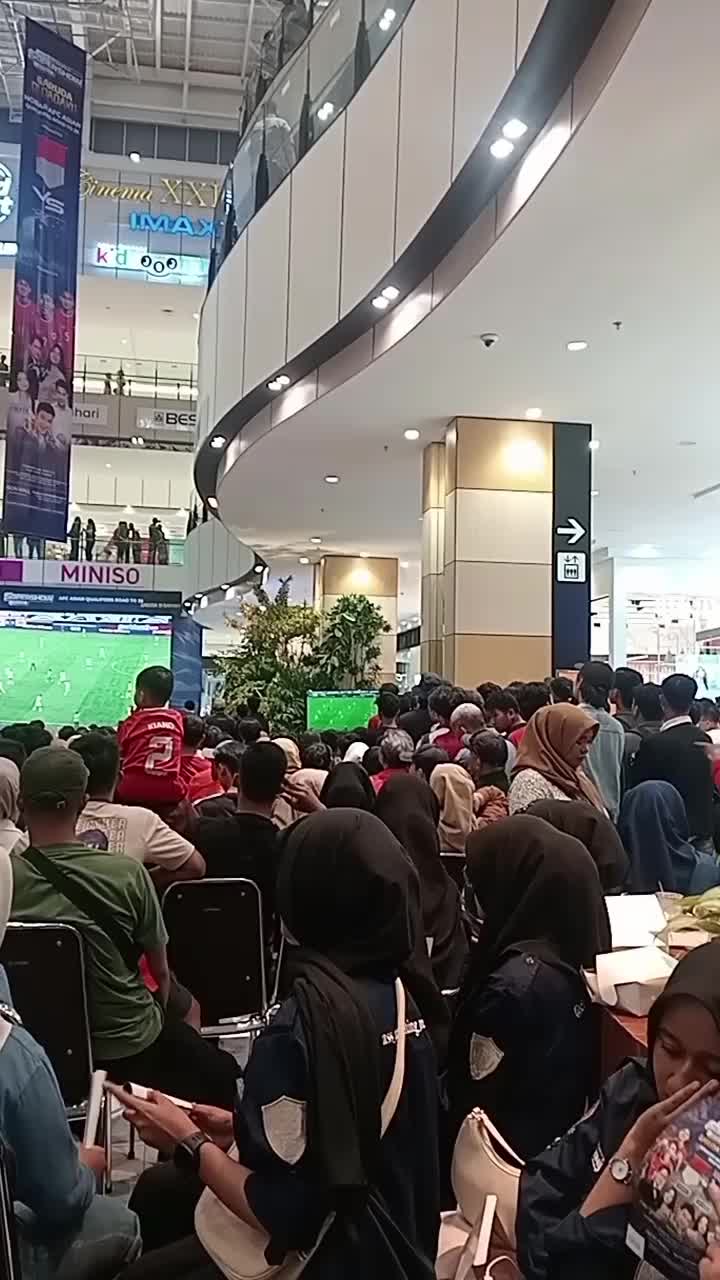 Nobar Timnas di AEON, kEreeennnn 🫰🥰