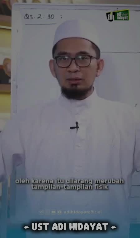 Jangan Merubah Tampilan Fisik

#ustadzadihidayat #ceramahislam #islamicquotes #fyp #RCTIPlus 