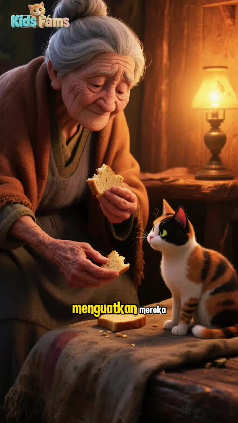 Kucing Belang Tiga dan Nenek Tua #KucingBelangTiga #NenekTua #CeritaAnak
