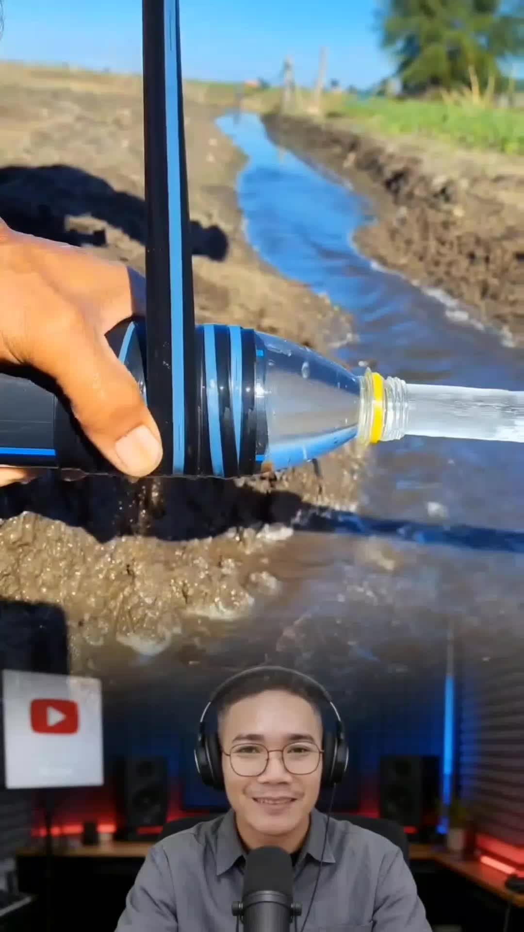 kran murah meriah dari botol bekas  #RCTIshorts 