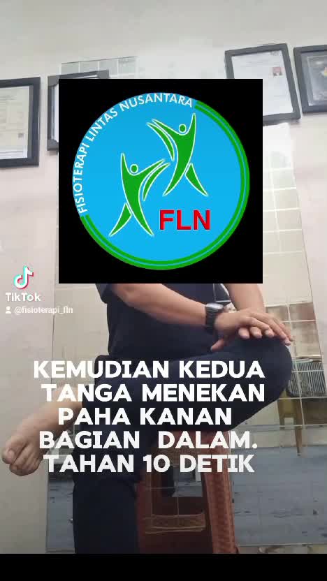 streching sederhana pada otot piriformis 