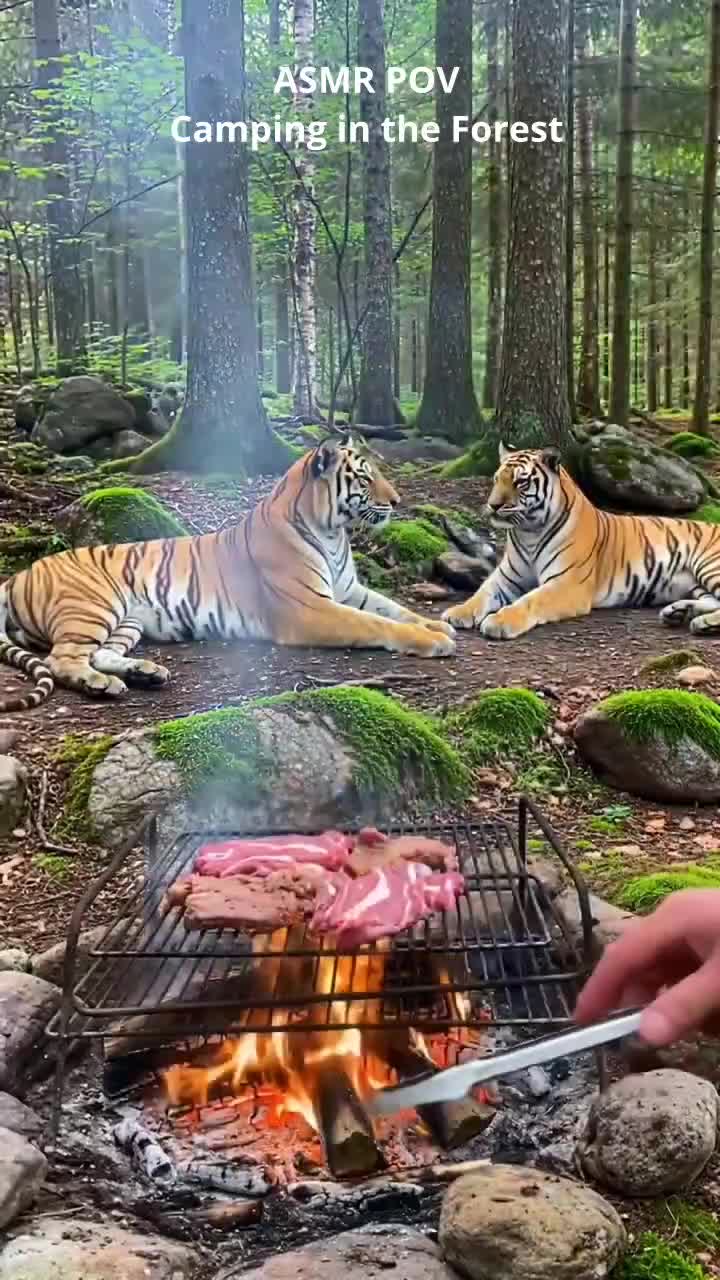 Camping In the Forest with tiger

 #fyp #RCTIPlus 