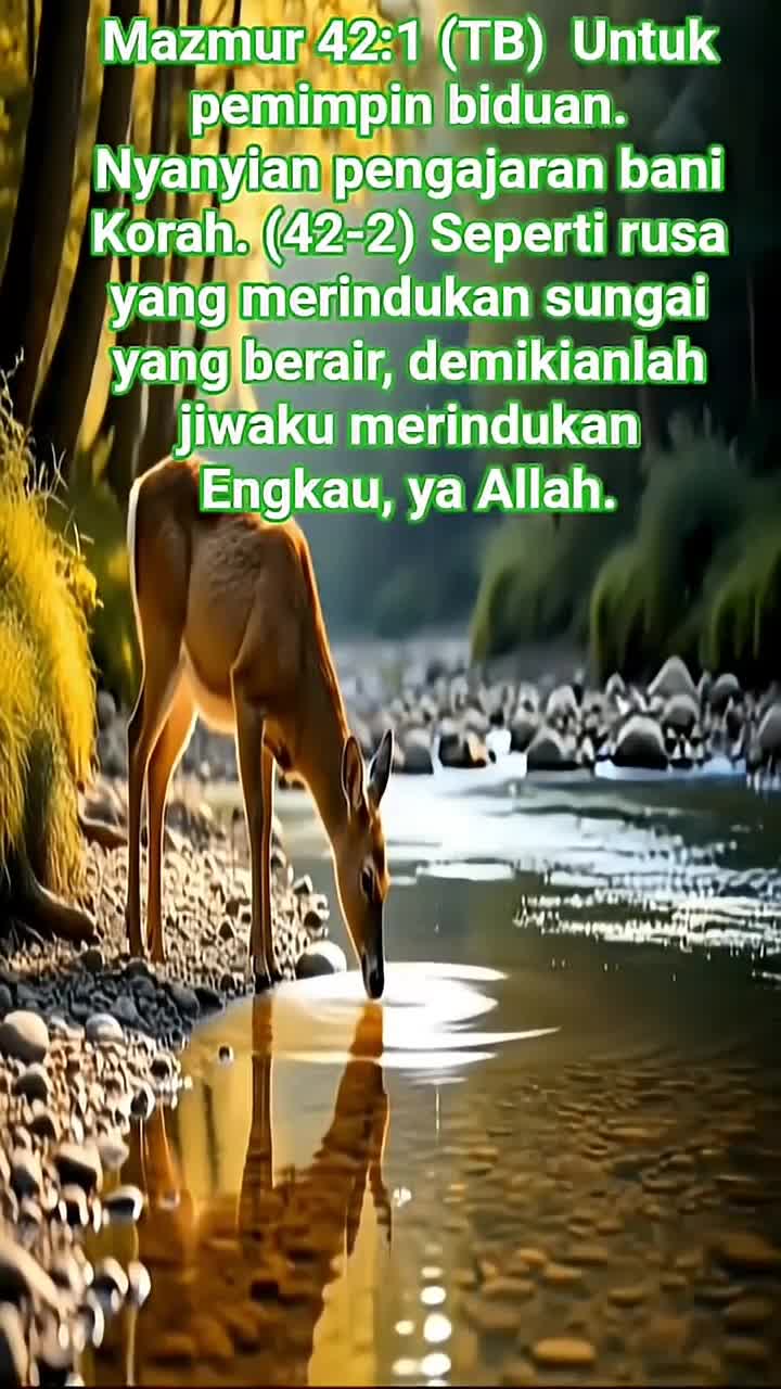 Mazmur 42:1 

#ayatalkitab 
#motivasi
#alamterbuka