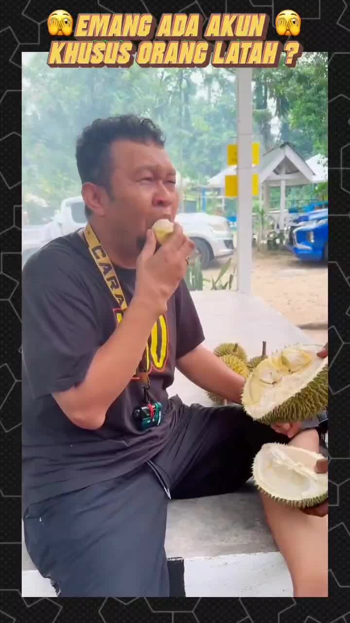 latah kena durian tapi tetap dimakan 😂 #kocakcore