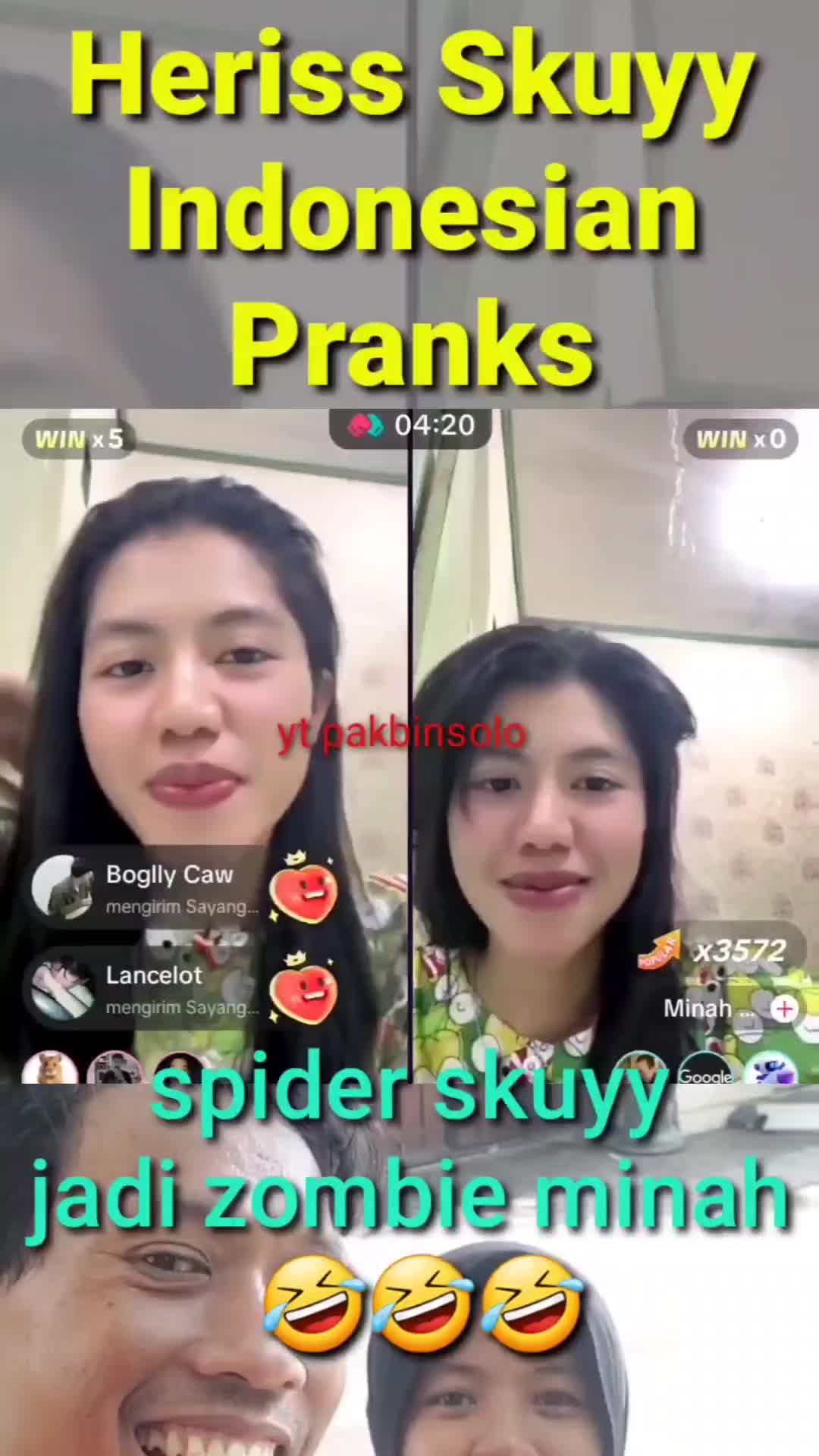 spiderskuyy jadi zombie #herissskuy #prank #lucu 