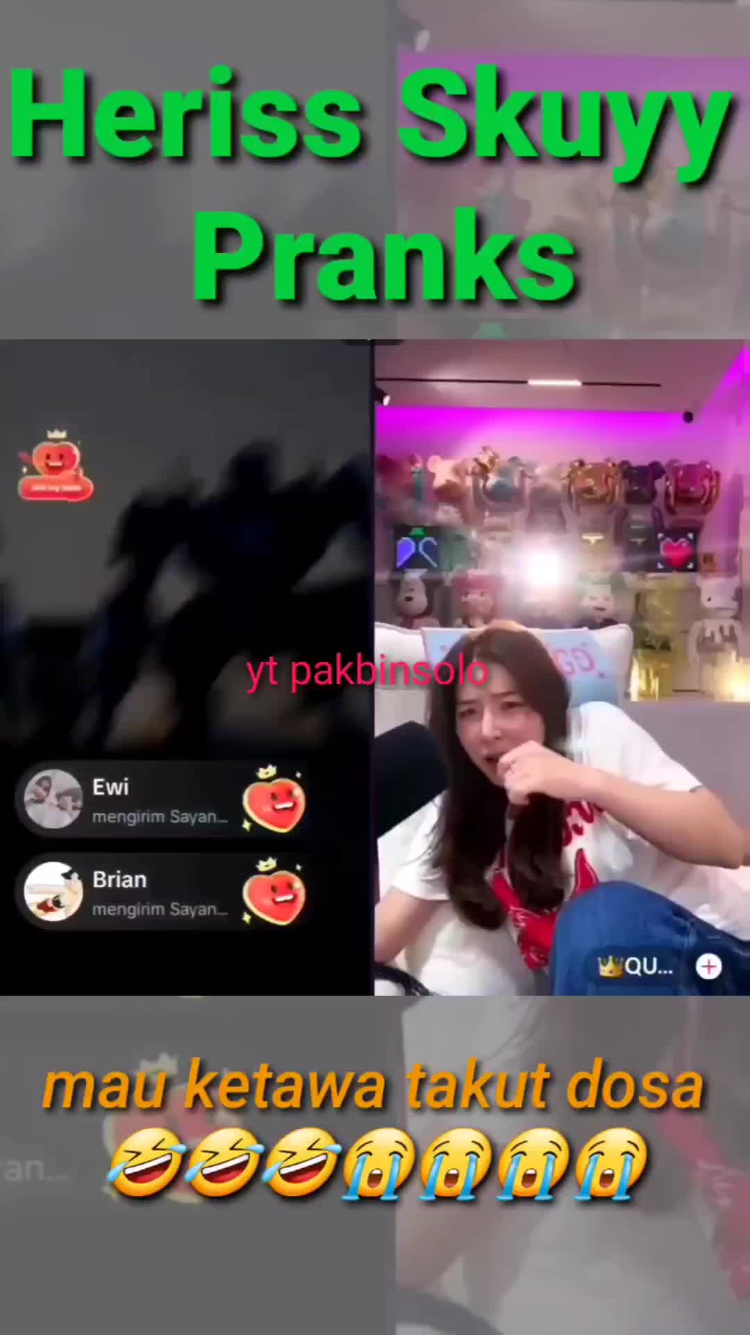 mau ketawa takut dosa #herissskuy #prank #reaction #fypシ゚viral 