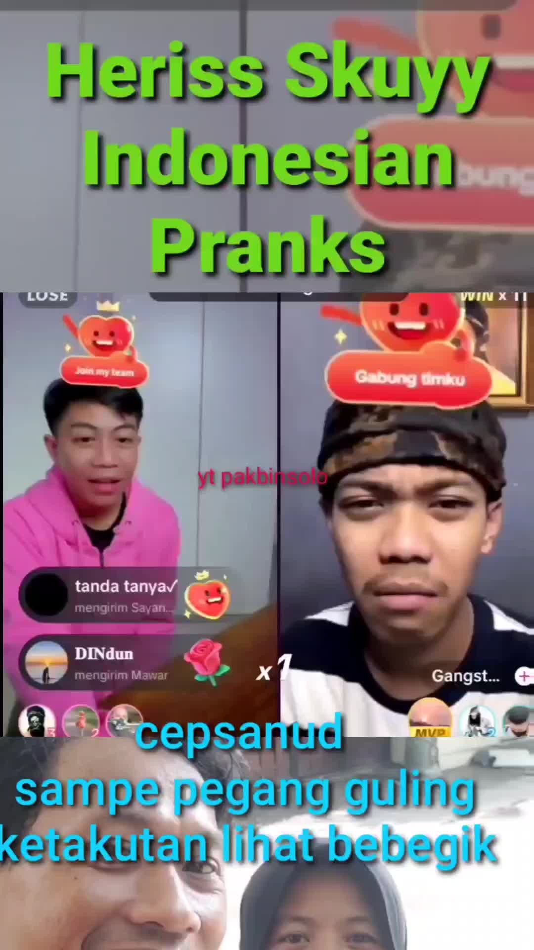 cepsanud sampe ngumpet di guling #herissskuy #prank #reaction #fypシ゚viral #trending #lucu #horor 