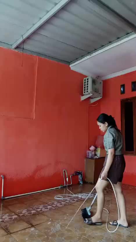bersihkan teras rumah best  #fyp  #Viral  #HOTrctiplus 