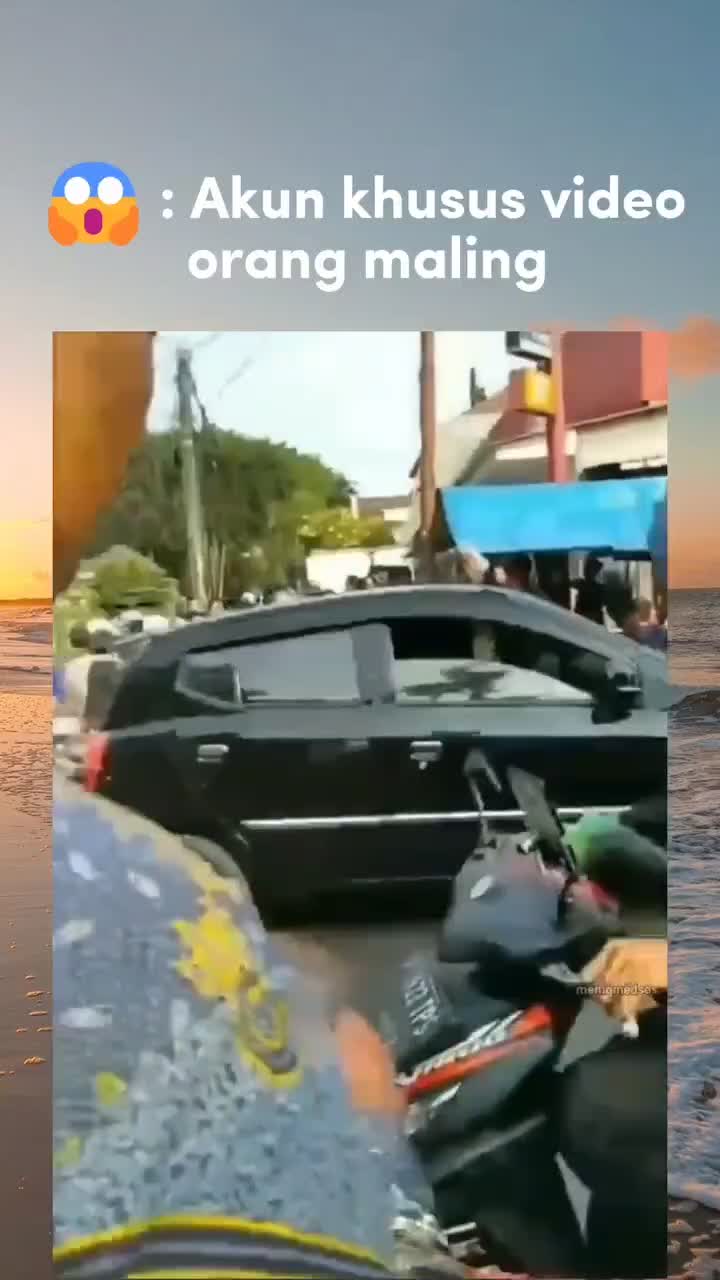 Maling bingung mau kabur