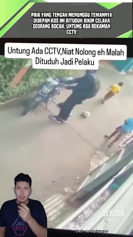 Pria Yang Tengah Menunggu Temannya didepan Kos Ini dituduh Bikin Celaka Seorang Bocah, Untung ada Rekaman CCTV. #videoedukasi  #maintuduh  #