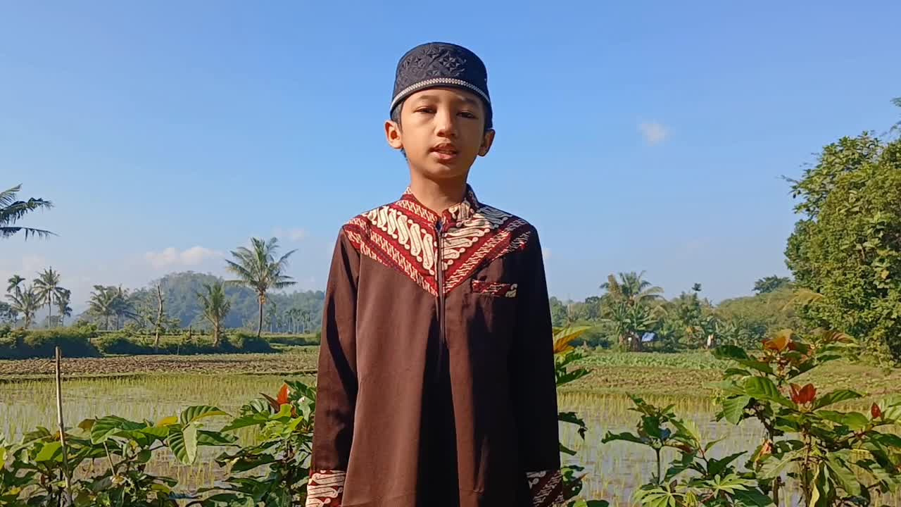 Nama Kenzie Dzakir Zafran. umur 10 th. hafal 6 juz asal dari Kabupaten Jember Jawa Timur