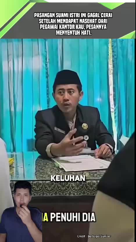 Nasihat Seorang Pegawai KUA untuk Pasangan Suami Istri Yang berniat Cerai.  #nasehat  #kua  #suamiistri  #videoviral 