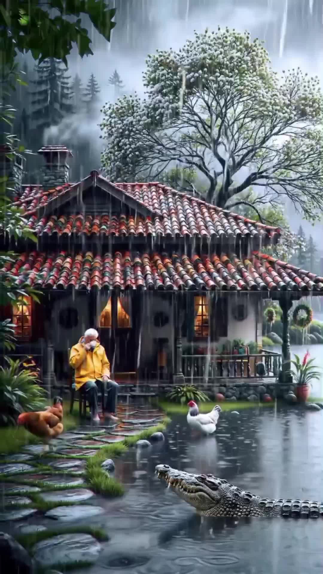 buaya lucu #hujan #videolucu #musicvideos #hujan