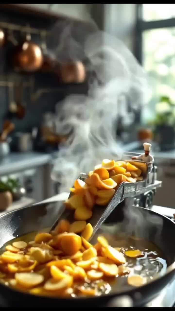 pekerja kerdil bergotong royong membuat sebuah hidangan menggiurkan 🤤🤤 