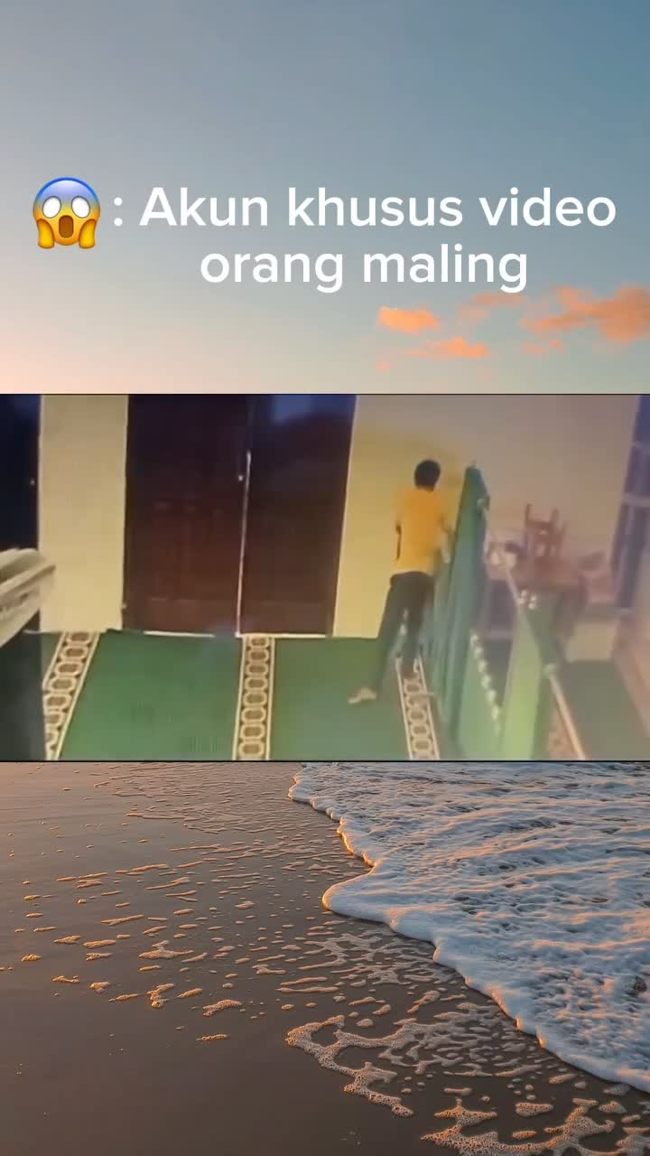 Maling kotak amal masjid