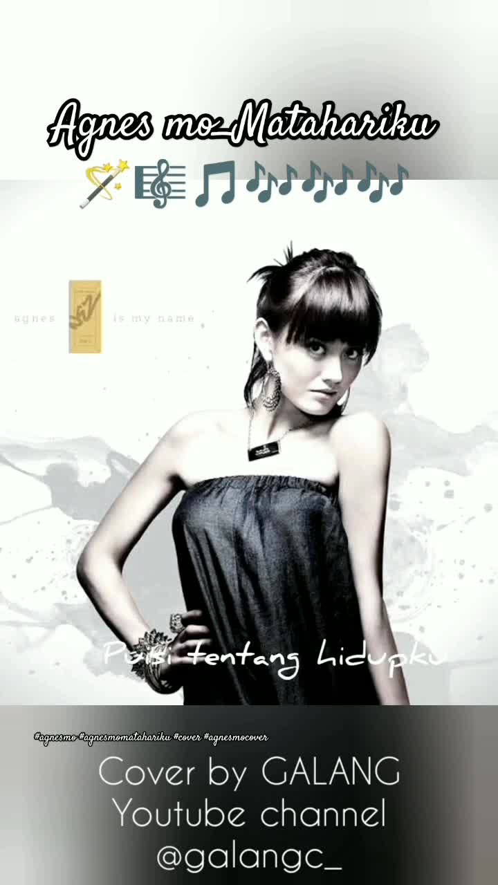 Agnes mo_Matahariku _ cover by Galang youtube channel @galangc_
