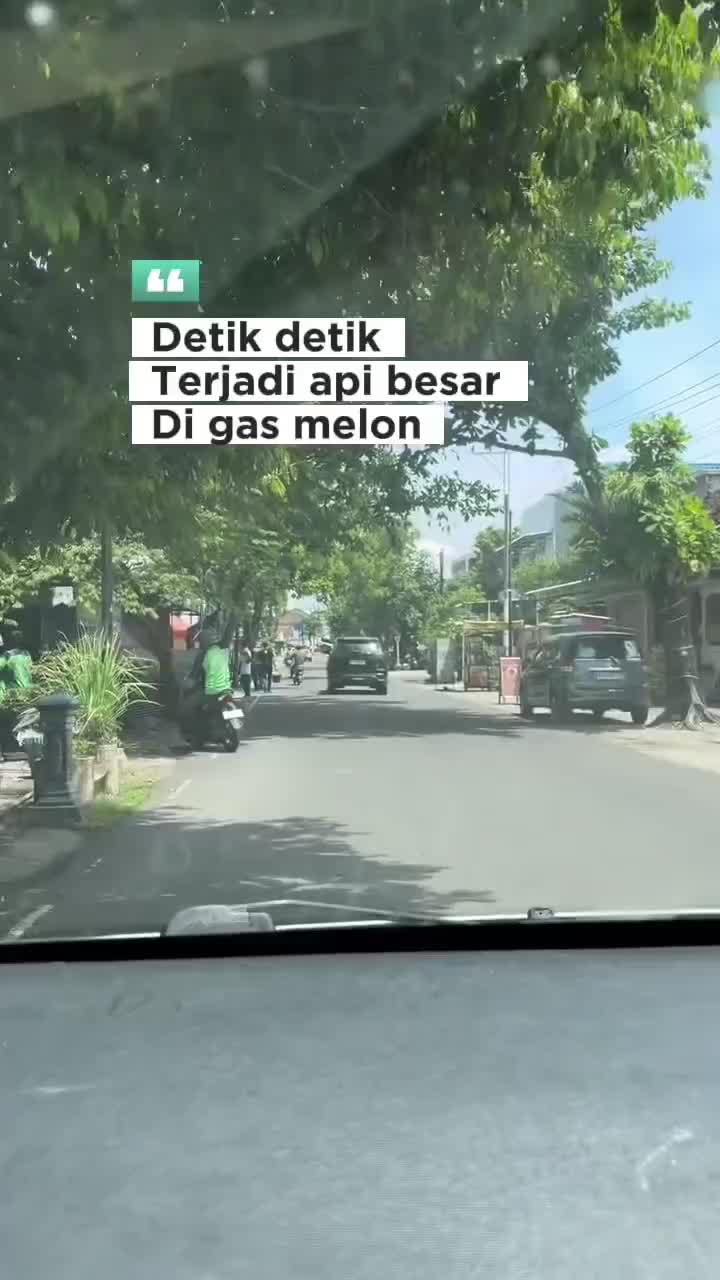 detik detik api besar gara gara gas melontarkan bocor
