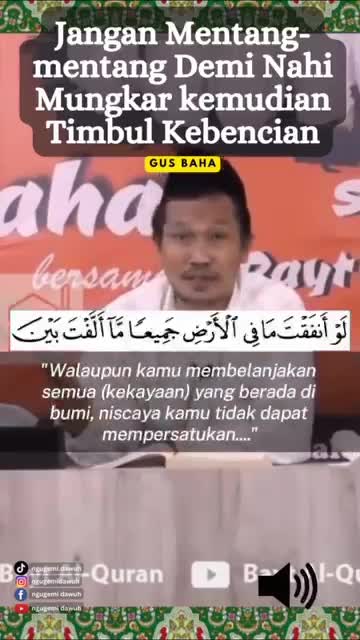 Jangan timbul kebencian