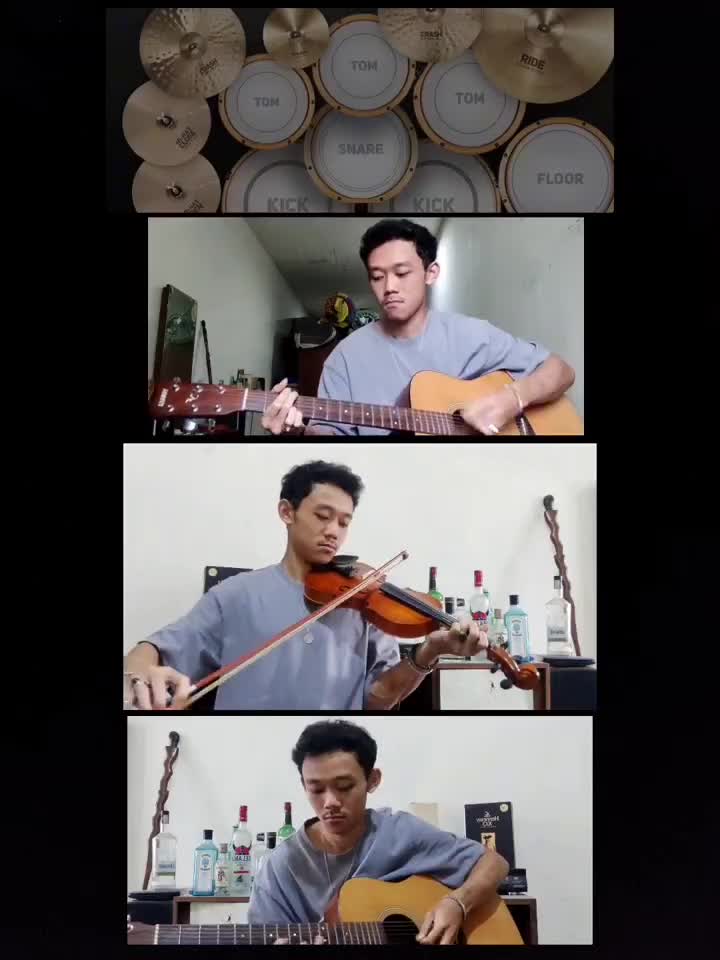  #empatmata #biola #violin #guitar #music #cover 