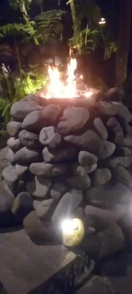 Campfires in the forests continue to burn in the cold hills