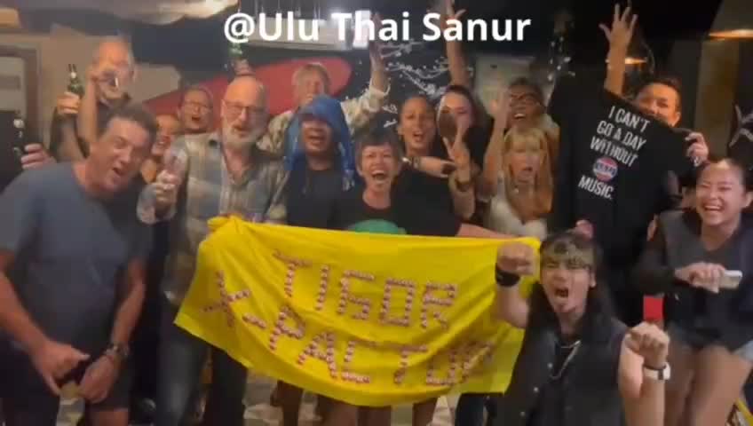 As much as we miss you here @ Ulu Thai Sanur, but hey we love it you make it up there & keep going Igor 🖤🤘🏼🖤.  Bintang Caps Banner!!!