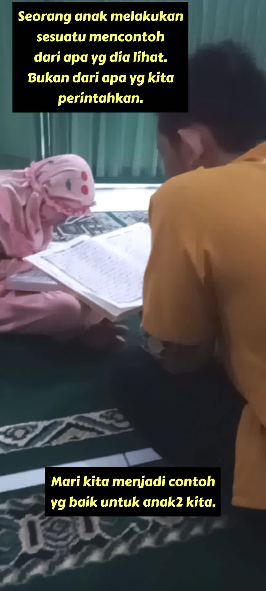 anak adalah investasi terbesar bagi orang tuanya. mari menjadi contoh yg baik untuk mereka agar kelak kita mendapatkan investasi terbaik dar