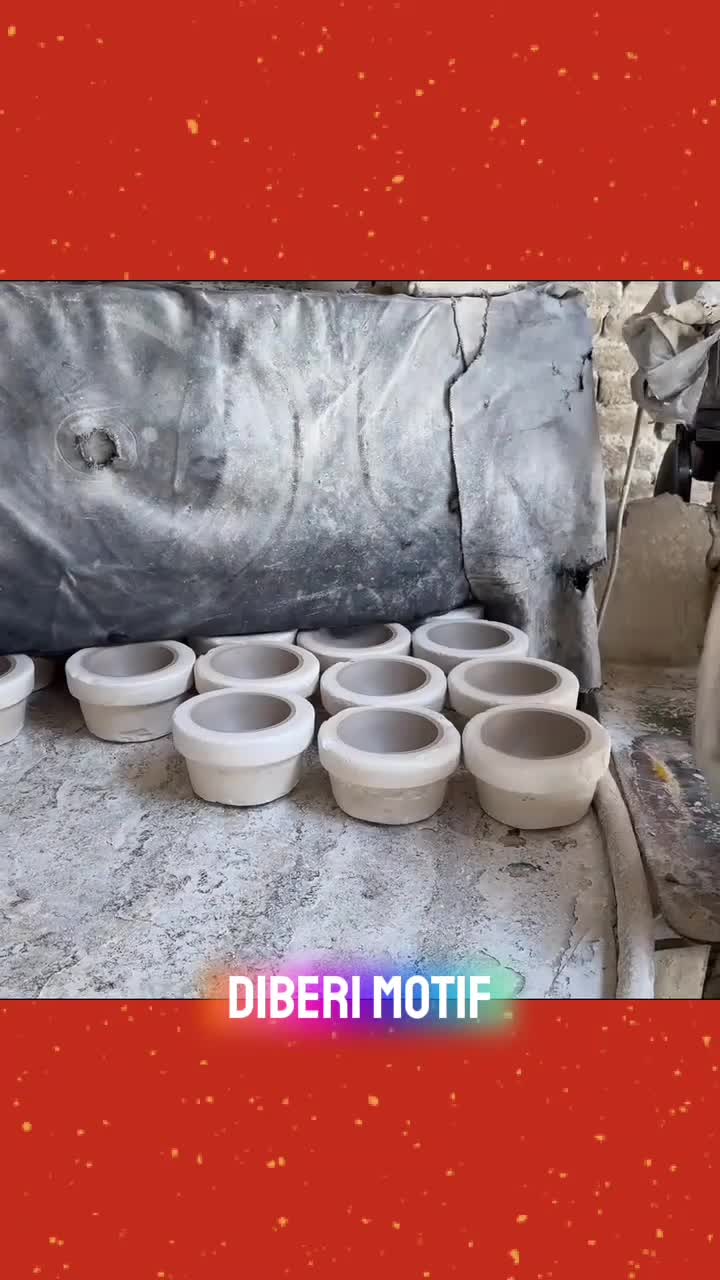 Hanya dari tanah liat putih, jadilah mangkok keramik bergambar bunga #shorts 