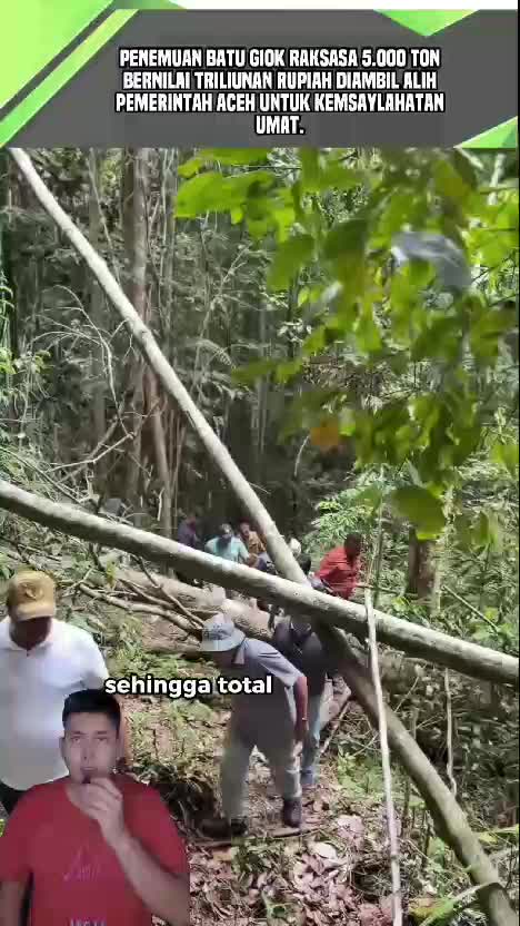 Pemerintahan Nagan Raya Aceh Menemukan Batu Giok Raksasa. #penemuan  #batugiok  #aceh  #videoviral  #videoedukasi 