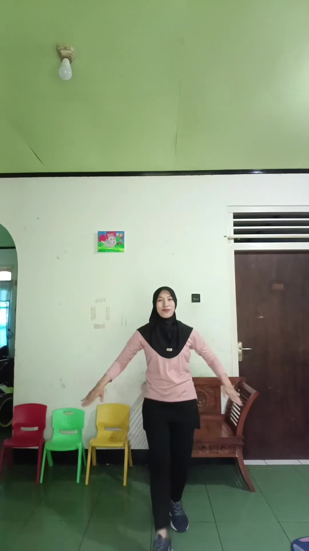 Semangat olahraganya ya KK #olahraga #dirumahaja #fyp 