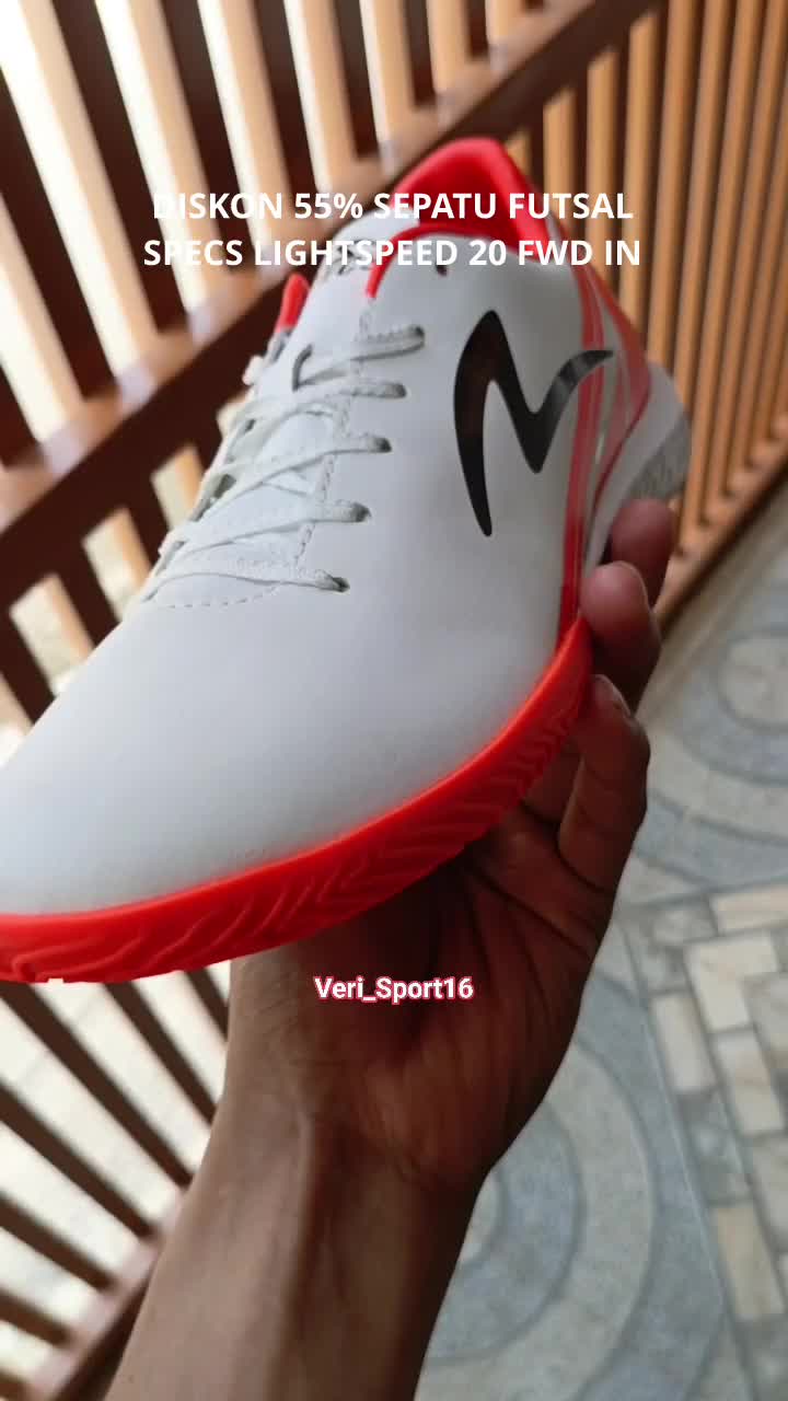 DISKON 55% SEPATU FUTSAL
SPECS LIGHTSPEED 20 FWD IN
Rp.599.800 JADI Rp.275.000

VERI SPORT ORIGINAL GAK HARUS MAHAL
ORDER KLIK 👇

WA : 08522