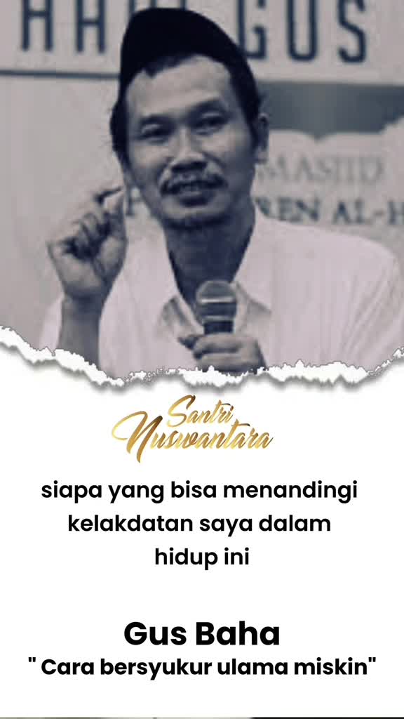 Gus Baha - Cara Bersyukurnya ulama miskin #gusbaha #ceramah 