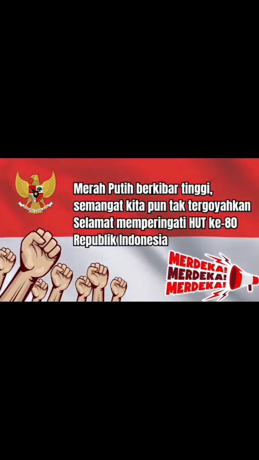 80 Tahun Indonesia Merdeka: Bersatu, Berdaulat, Maju"
 #dirgahayu #Semangat Berkarya Menuju Indonesia Maju,  #Dirgahayu Republik Indonesia k