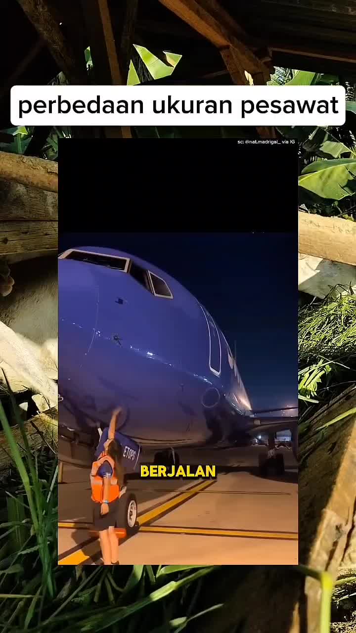 ukuran pesawat
