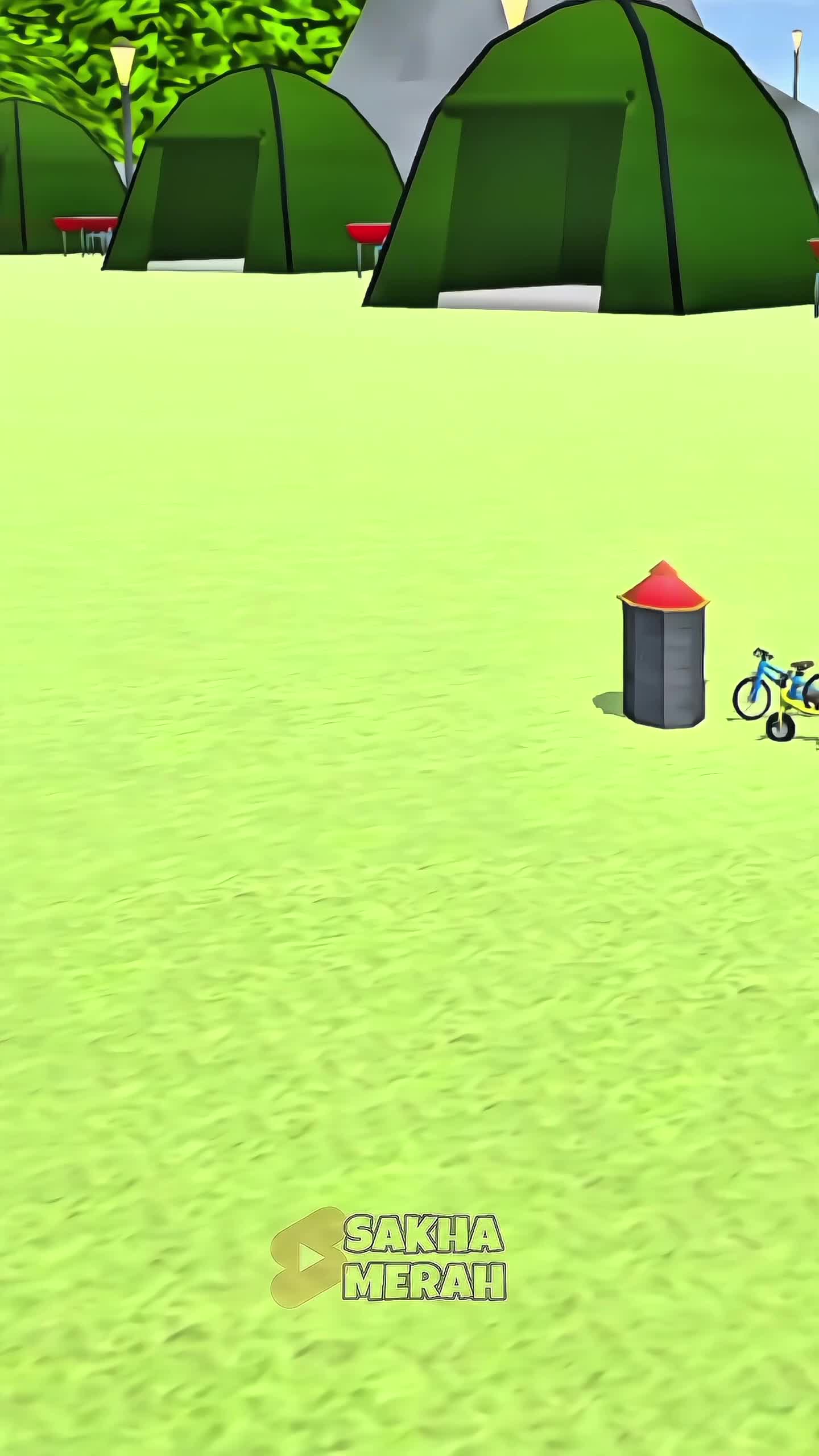 Mio terbang dibawa layangan, si botak bingung cara nolongnya