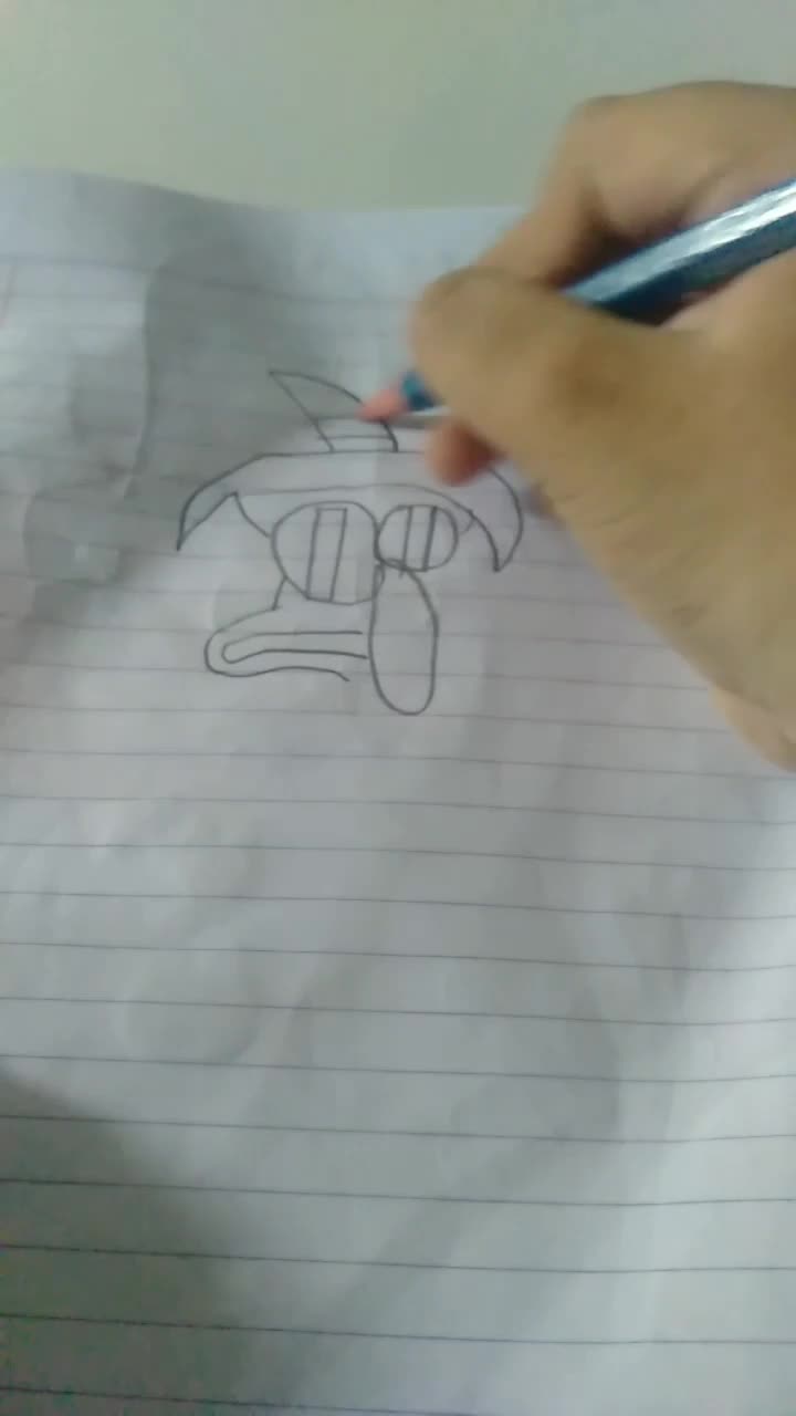 cara menggambar squirward magis #dedan glasial