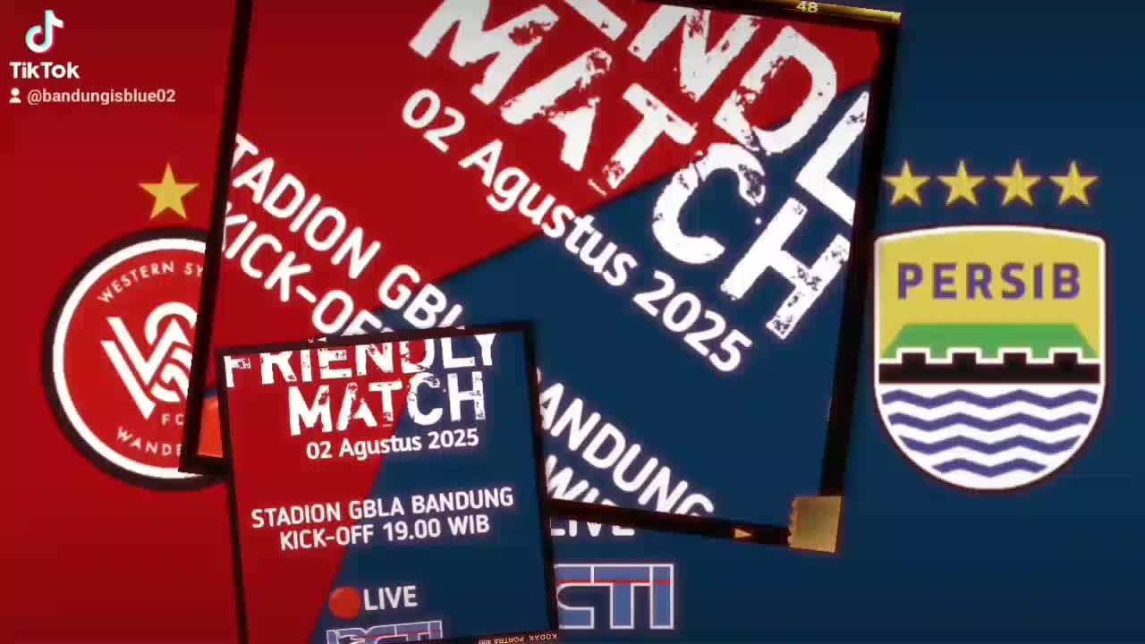 FRIENDLY MATCH 
PERSIB VS WESTERN SYDNEY WANDERERS| JAM 19.00 WIB LIVE DI RCTI & RCTI+ #persibbandung #persibvswesternsydney  #RCTIPlus  #rc