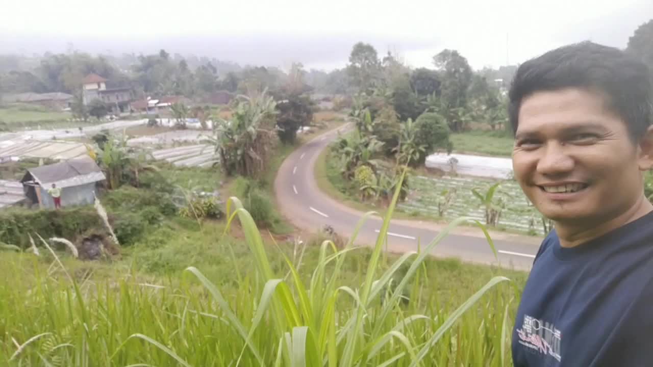 suasana hijau di Baturiti Bali