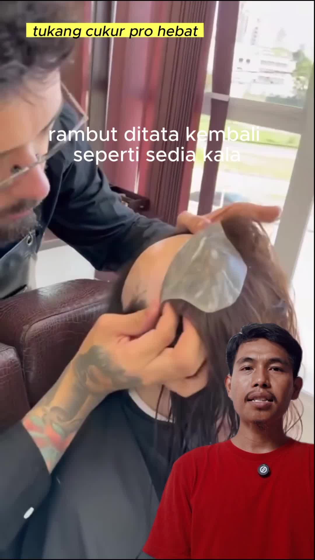 tukang cukur pro hebat #kreatif #senyum #keren